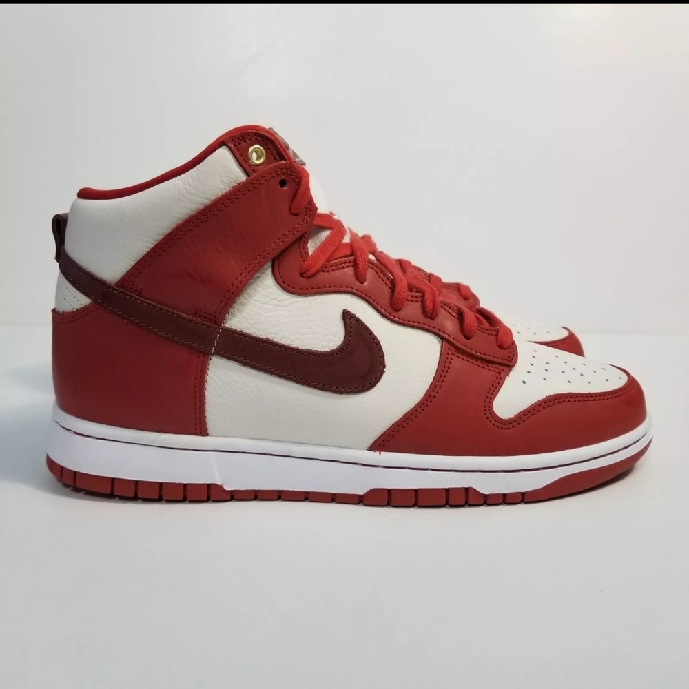 Nike Size 11 Women = Size 9.5 Men Dunk High LXX Cinnabar Shoes Red DX0346-600